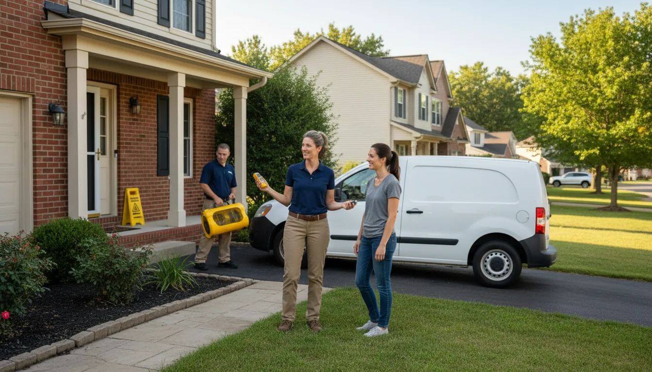 Residential water damage restoration in Hazelwood, MO